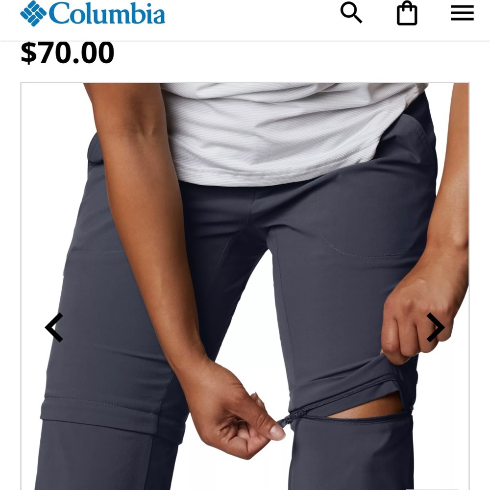 Hiking convertible pants